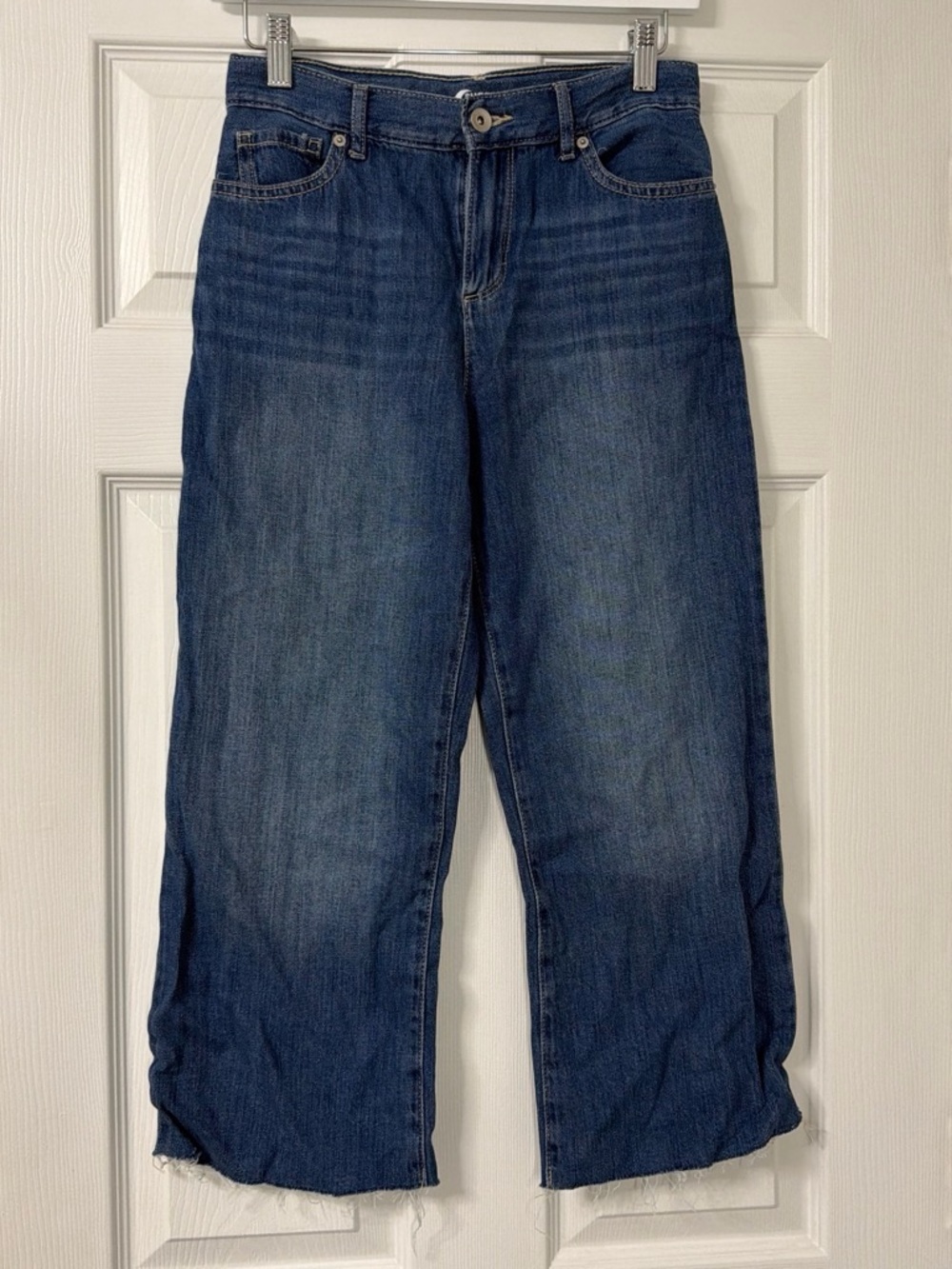 NWT Sugar & Jade Girls Straight Leg raw edge Jeans sz 14